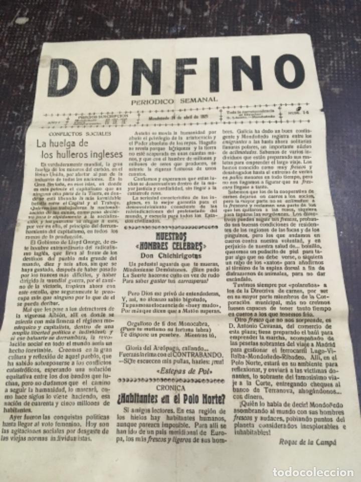 Sammeln von Zeitschriften und Zeitungen: Don Fino. Peri&oacute;dico semanal. Num. 14. Mondo&ntilde;edo 24 abril 1921