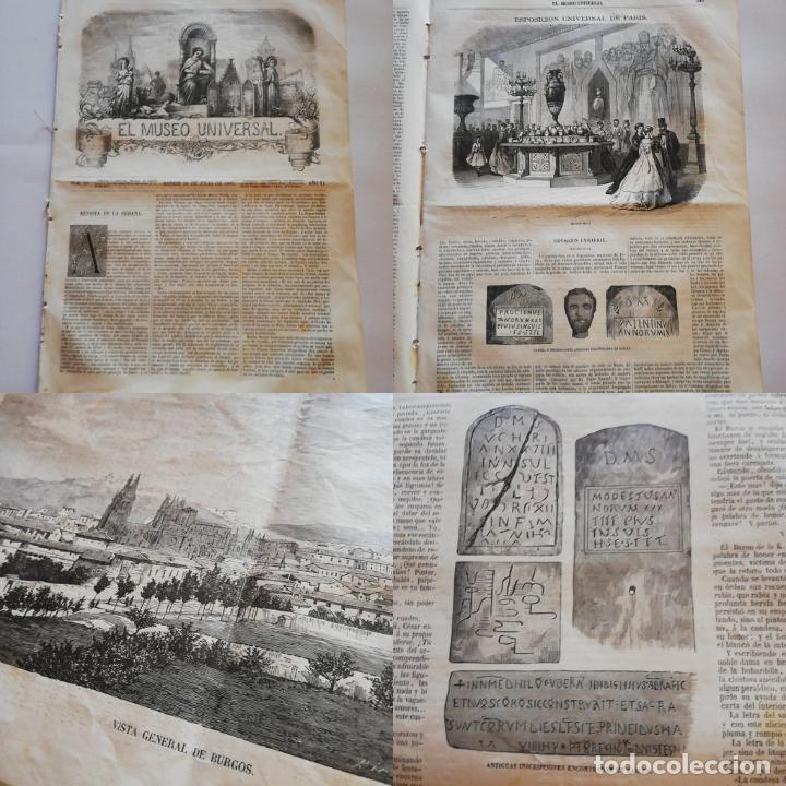 Coleccionismo de revistas y peri&oacute;dicos: L MUSEO UNIVERSAL: 1867 A&ntilde;o XI, N&ordm;29 Grabados: Burgos, arqueolog&iacute;a en Bail&eacute;n, Secci&oacute;n Rusa Expo Uni