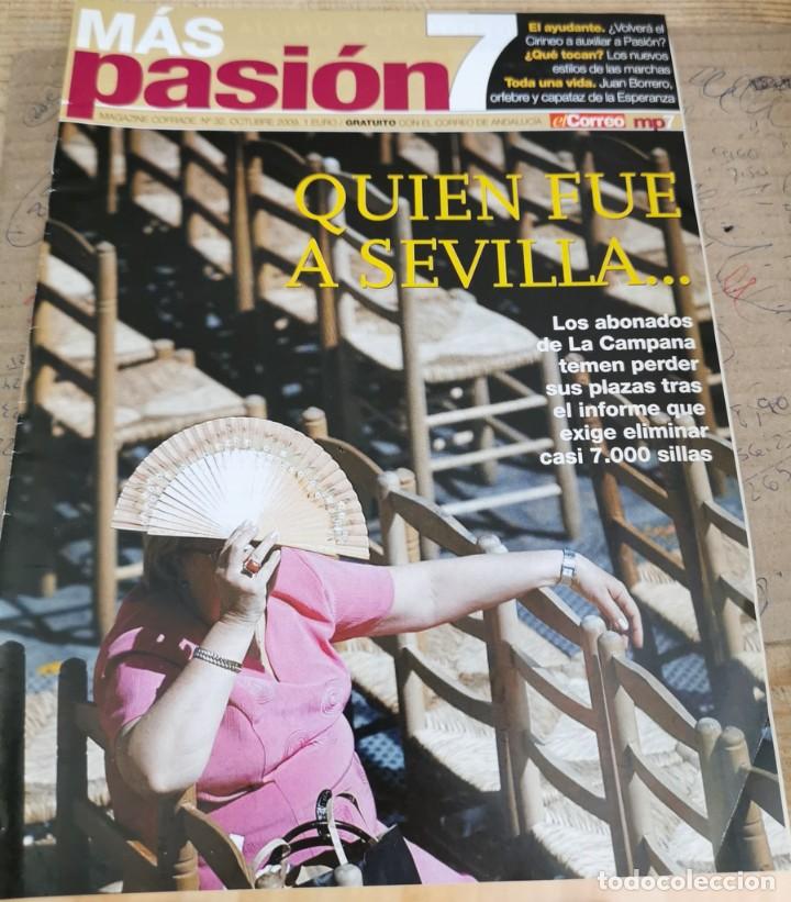 Coleccionismo de Revistas y Peri&oacute;dicos: REVISTA COFRADE SEMANA SANTA SEVILLA - MAS PASION 7, n&ordm; 32, OCTUBRE 2009