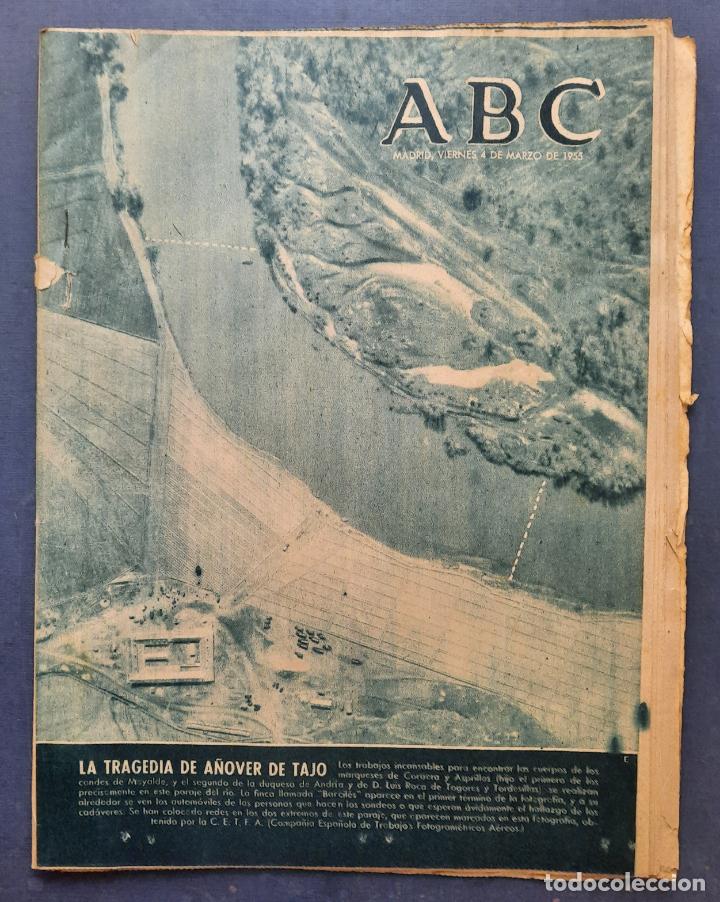 Coleccionismo de Revistas y Peri&oacute;dicos: ABC 04 MARZO 1955 - LA TRAGEDIA DE A&Ntilde;OVER DE TAJO.