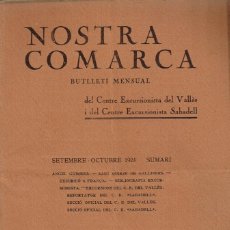 Coleccionismo de Revistas y Periódicos: 1924 LOT 4 ”NOSTRA COMARCA” CENTRES EXCURSIONISTES DEL VALLÈS I DE SABADELL VOL.II, NºS 10,11,12,13