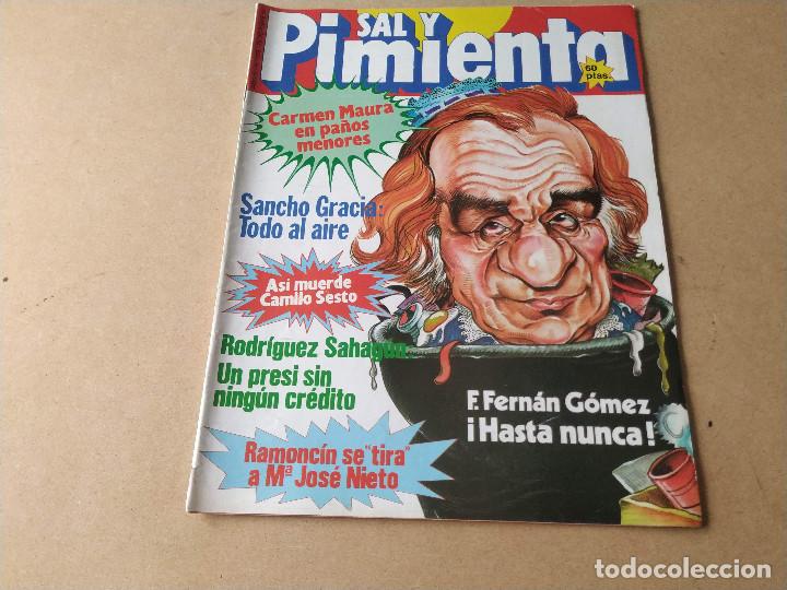 Collezionismo di Riviste e Giornali: SAL Y PIMIENTA N&ordm; 109 - F. FERN&Aacute;N G&Oacute;MEZ - CARMEN MAURA - FABIO TESTI - JOS&Eacute; M&ordf; RODERO