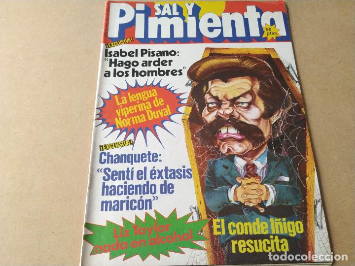 Coleccionismo de Revistas y Peri&oacute;dicos: SAL Y PIMIENTA N&ordm; 135 - I&Ntilde;IGO - ISABEL PISANO - CHANQUETE - TONY CURTIS - M&Aacute;XIMO VALVERDE