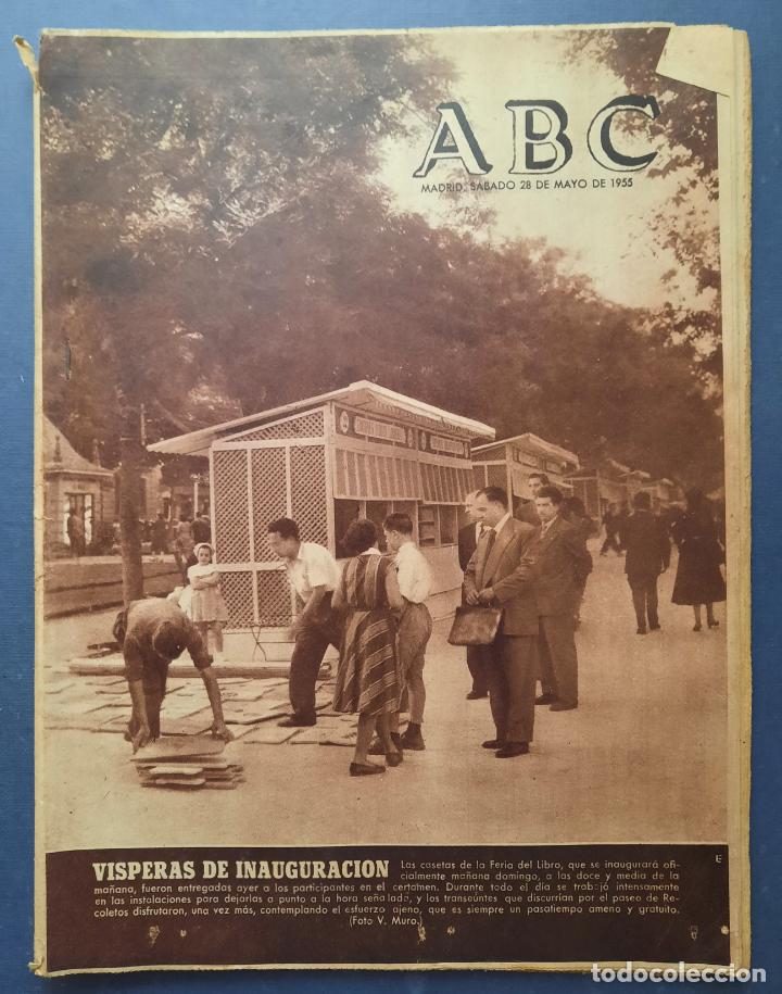 Coleccionismo de Revistas y Peri&oacute;dicos: ABC 28 MAYO 1955 - FERIA DEL LIBRO - MADRID.