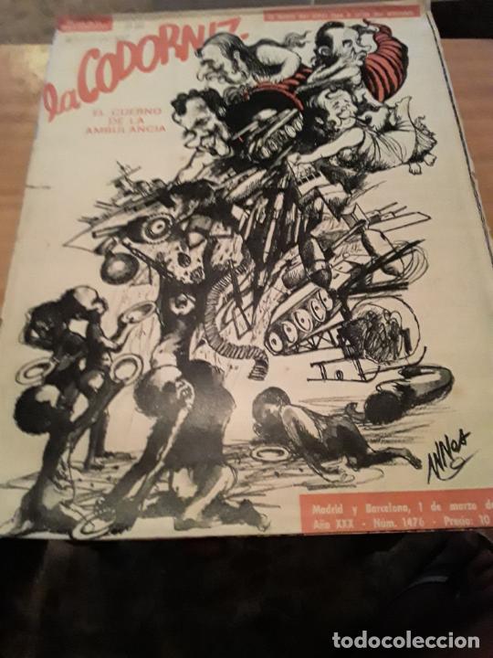 Coleccionismo de Revistas y Peri&oacute;dicos: REVISTA LA CODORNIZ.1 MARZO.1970.NUM 1476.A&Ntilde;O XXX