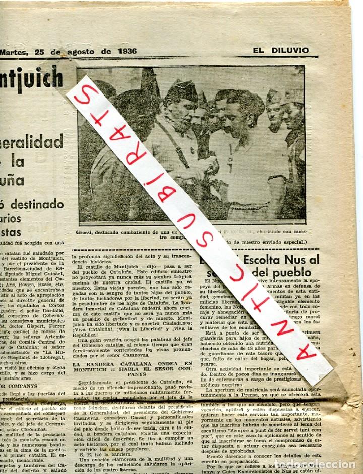 Coleccionismo de Revistas y Peri&oacute;dicos: PERIODICO GUERRA CIVIL A&Ntilde;O 1938 GROSSI COLUMNA POUM D' ANTONY ASCASO BRIGADAS INTERNAIONALES