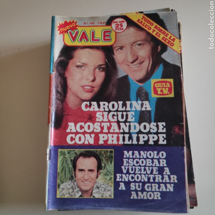 Coleccionismo de Revistas y Peri&oacute;dicos: NUEVO VALE 109 ROCIO JURADO MANOLO ESCOBAR CAROLINA MONACO VICTORIA VERA