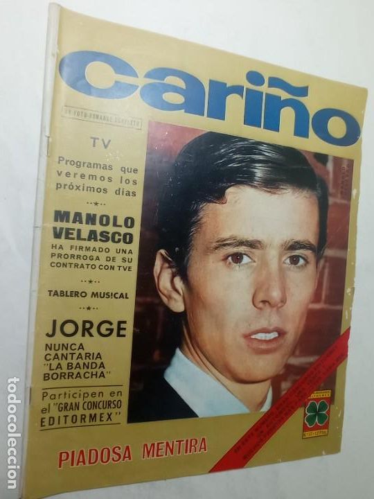 Coleccionismo de Revistas y Peri&oacute;dicos: Cari&ntilde;o Fotonovela. N&uacute;mero 37 a&ntilde;o 1967. MANOLO VELASCO.