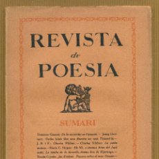 Coleccionismo de Revistas y Periódicos: REVISTA DE POESIA MAIG - JULIOL 1925 VOL 1 Nº 3 - 4