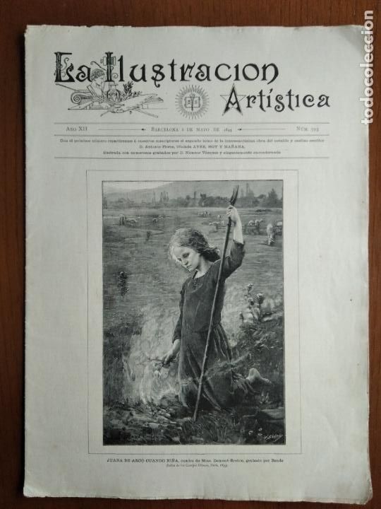 Coleccionismo de Revistas y Peri&oacute;dicos: La Ilustraci&oacute;n Art&iacute;stica. 8 de mayo de 1893. N&uacute;m. 593