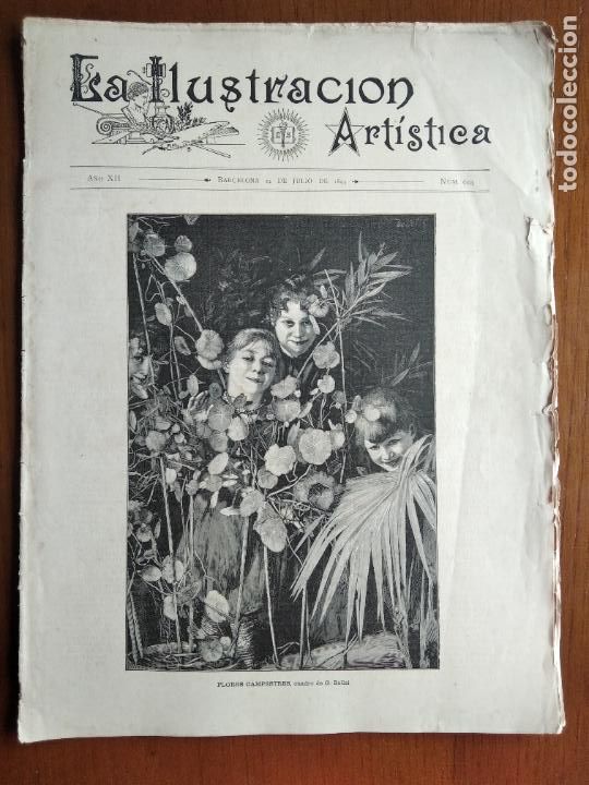 Coleccionismo de Revistas y Peri&oacute;dicos: La Ilustraci&oacute;n Art&iacute;stica. 24 de julio de 1893. N&uacute;m. 604