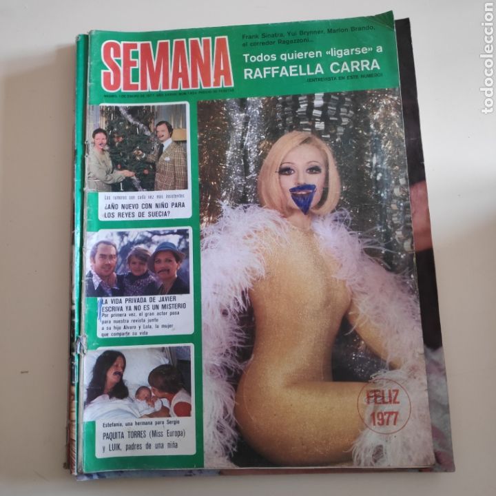 Coleccionismo de Revistas y Peri&oacute;dicos: SEMANA 1924 RAFAELA CARRA JAVIER ESCRIBA JULIO IGLESIAS CLAUDIA GRAVY AGATA LYS PALOMA SAN BASILIO