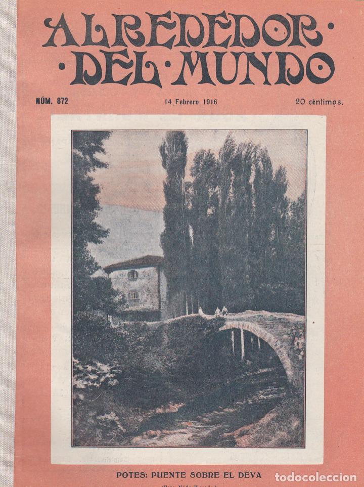 Coleccionismo de Revistas y Peri&oacute;dicos: Revista Alrededor del Mundo &ndash; 1916 * POTES * MISIONEROS PADRES BLANCOS * PERROS * TRINCHERAS*AJEDREz