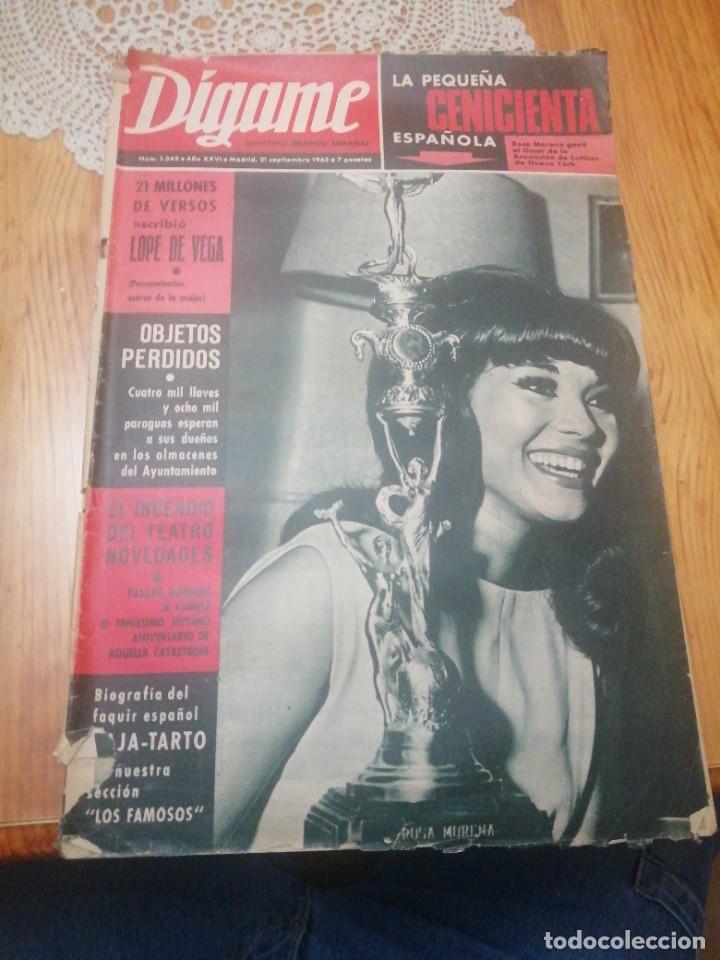 Coleccionismo de Revistas y Peri&oacute;dicos: D&iacute;game 1342 a&ntilde;o 1965 Rosa Morena Lope de Vega