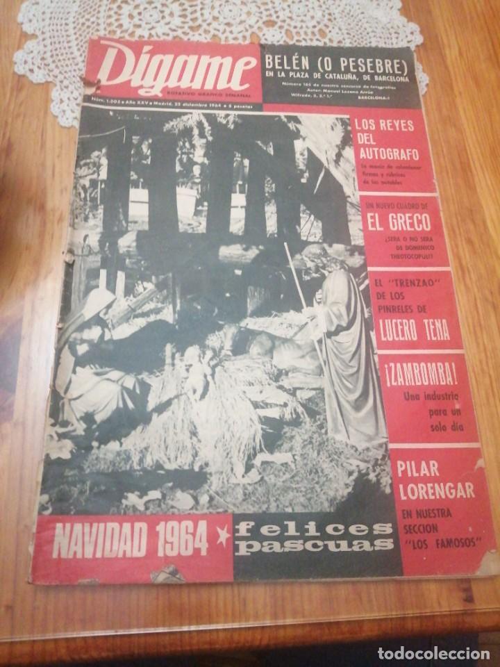 Colecionismo de Revistas e Jornais: D&iacute;game 1342 a&ntilde;o 1964 Lucero Tena Pilar Lorengar el greco