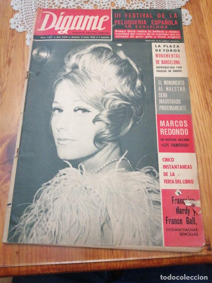 Coleccionismo de Revistas y Peri&oacute;dicos: D&iacute;game 1327 a&ntilde;o 1965 Marcos Redondo Robert Garo Isabel Bauza plaza de toros monumental de Barcelona