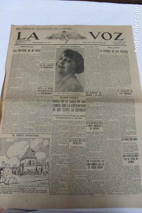 Collezionismo di Riviste e Giornali: LA VOZ DIARIO INDEPENDIENTE DE LA NOCHE N&ordm; 2404 12 SEPTIEMBRE DE 1928
