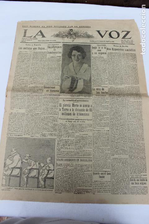 Collezionismo di Riviste e Giornali: LA VOZ DIARIO INDEPENDIENTE DE LA NOCHE N&ordm; 1879 27 OCTUBRE DE 1926