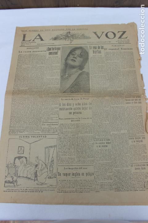 Collezionismo di Riviste e Giornali: LA VOZ DIARIO INDEPENDIENTE DE LA NOCHE N&ordm; 1901 22 NOVIEMBRE DE 1926