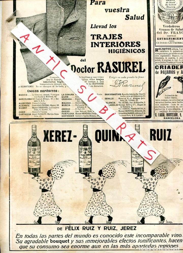 Coleccionismo de Revistas y Peri&oacute;dicos: REVISTA A&Ntilde;O 1917 QUINA XEREZ RUIZ JEREZ RASUREL POETA VICENTE MEDINA MURCIA CARMEN COBE&Ntilde;A CUEVAS