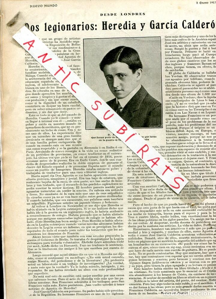 Coleccionismo de revistas y peri&oacute;dicos: REVISTA A&Ntilde;O 1917 LEGION LEGIONARIOS ESPA&Ntilde;OLES LUCHANDO EN LA PRIMERA GUERRA MUNDIAL HERECIA GARCIA