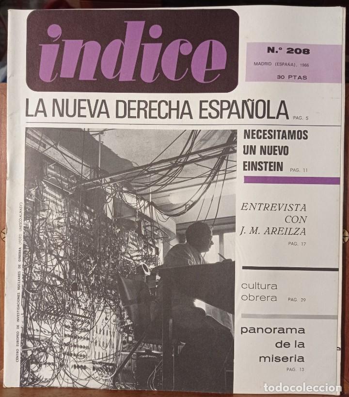 Coleccionismo de Revistas y Peri&oacute;dicos: Revista - &Iacute;ndice - Necesitamos un Nuevo Einstein. Cultura Obrera. N&deg; 208. 1966