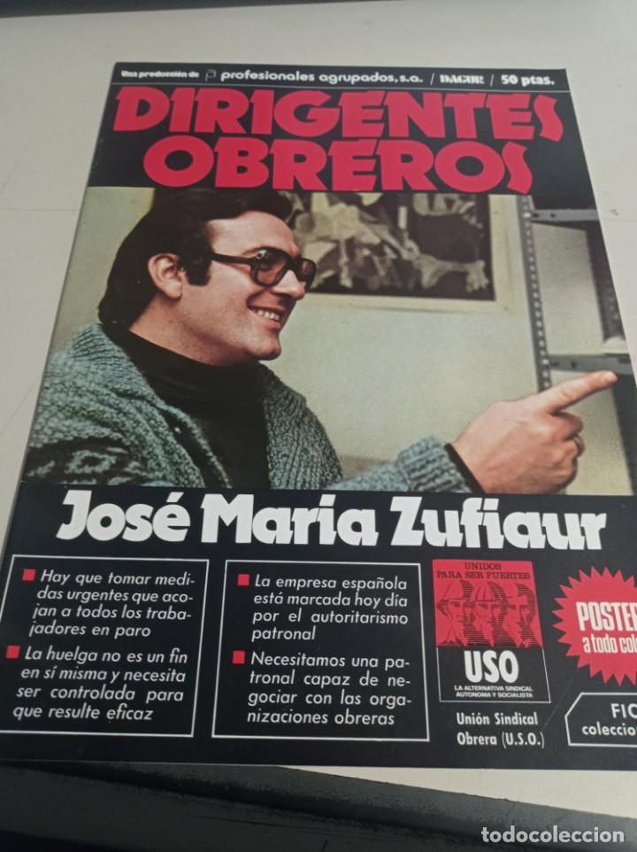 Collezionismo di Riviste e Giornali: REVISTA DIRIGENTES OBREROS - N&ordm; 2 JOS&Eacute; MAR&Iacute;A ZUFIAUR ( USO) REF. UR GAR