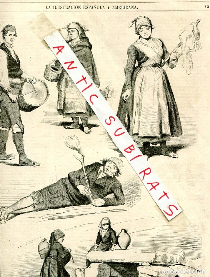 Collectionnisme de Revues et Journaux: REVISTA A&Ntilde;O 1873 TRAJES TIPICOS AVILA MANUEL JORRETO PANIAGUA MORENO CASIELLO PEREGRIN GARCIA CADENA