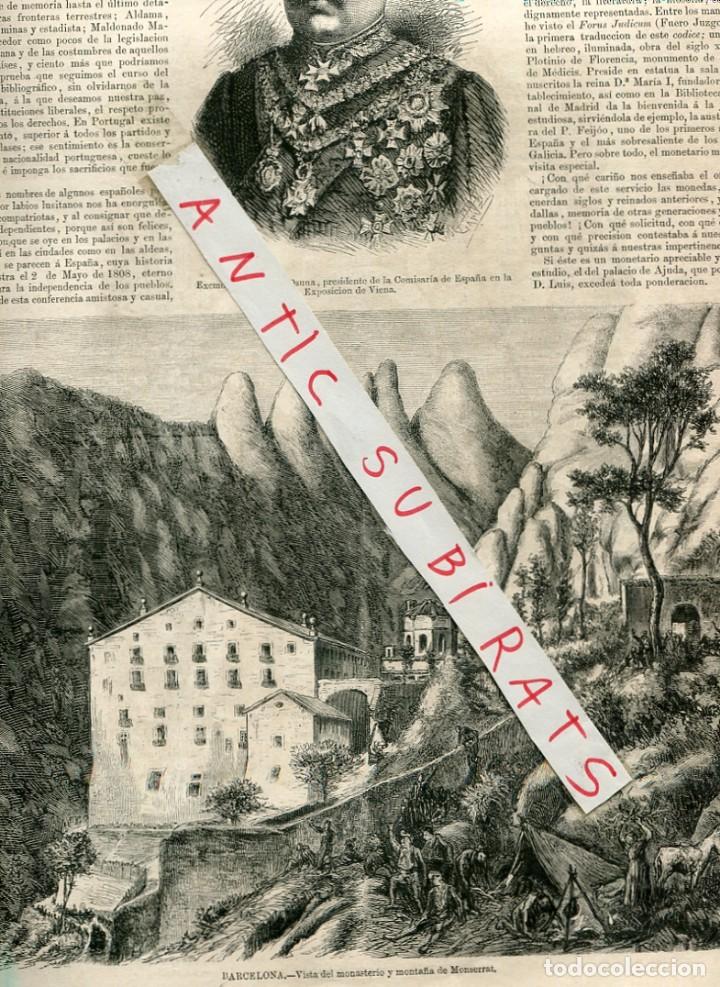 Collezionismo di Riviste e Giornali: REVISTA A&Ntilde;O 1873 DUQUE DE OSUNA MONTSERRAT DOCTOR NELATON
