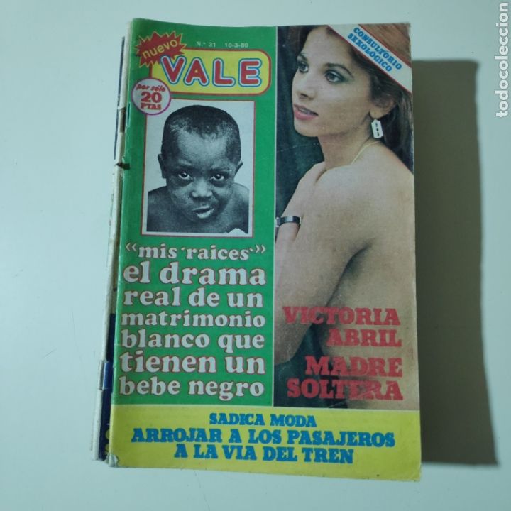 Coleccionismo de revistas y peri&oacute;dicos: NUEVO VALE 31 VICTORIA ABRIL MORBO EROTISMO SEXUALIDAD