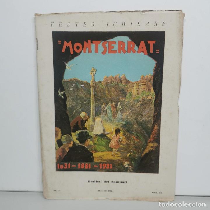 Coleccionismo de Revistas y Peri&oacute;dicos: MONTSERRAT - BUTLLET&Iacute; DEL SANTUARI - ABRIL 1931 - ANY V - N&ordm; 52 / 14.605