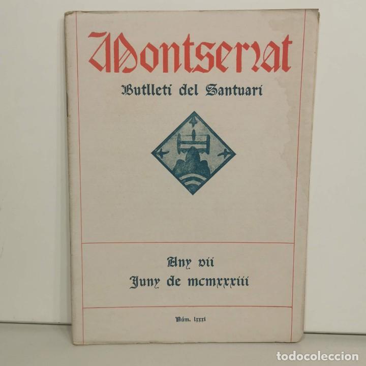 Coleccionismo de Revistas y Peri&oacute;dicos: MONTSERRAT - BUTLLET&Iacute; DEL SANTUARI - JUNY DE 1933 - ANY VII - N&ordm; 81 / 14.629