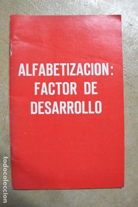 Collezionismo di Riviste e Giornali: ALFABETIZACION: FACTOR DE DESARROLLO EN AMERICA LATINA.1968 PUBLICADO ASAMBLEA MUNDIAL JUVENTUD