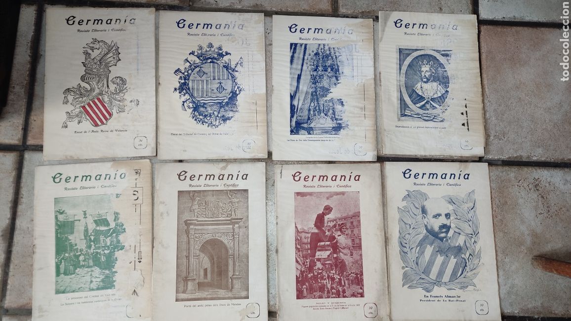 Coleccionismo de Revistas y Peri&oacute;dicos: 20 NUMEROS DE LA RARISIMA REVISTA GERMANIA LITERARIA Y CIENTIFICA EDITADA EN VALENVIANO