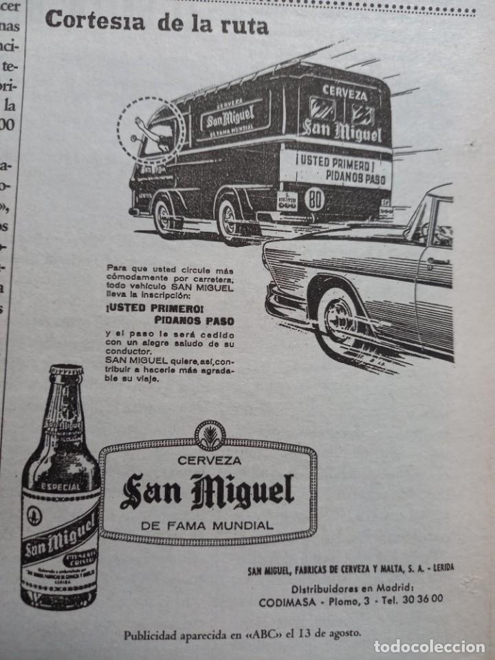 Coleccionismo de Revistas y Peri&oacute;dicos: PEQUE&Ntilde;O ANUNCIO DE CERVEZA SAN MIGUEL. RECORTE DE EL DIARIO DEL SIGLO XX, 1960