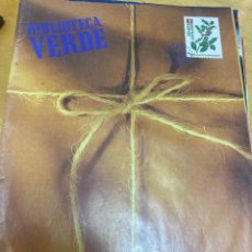 Coleccionismo de Revistas y Periódicos: BIBLIOTECA VERDE Nº 7. LIBROS, MUSICA Y PRODUCTOS LLENOS DE VIDA. Lote 299399603
