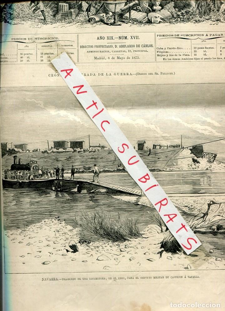 Collection Magazines and Newspapers: REVISTA A&Ntilde;O 1875 TERCERA GUERRA CIVIL CARLISTA CASTEJON FERROCARRIL LOGRO&Ntilde;O MIRANDA DE EBRO PANCORBO