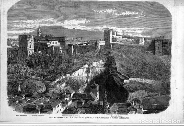 Sammeln von Zeitschriften und Zeitungen: EL MUSEO UNIVERSAL: 1867 A&ntilde;o XI, N&ordm;50. Grabados: Alhambra Granada, Sumersi&oacute;n isla T&oacute;rtola, Gral. Men
