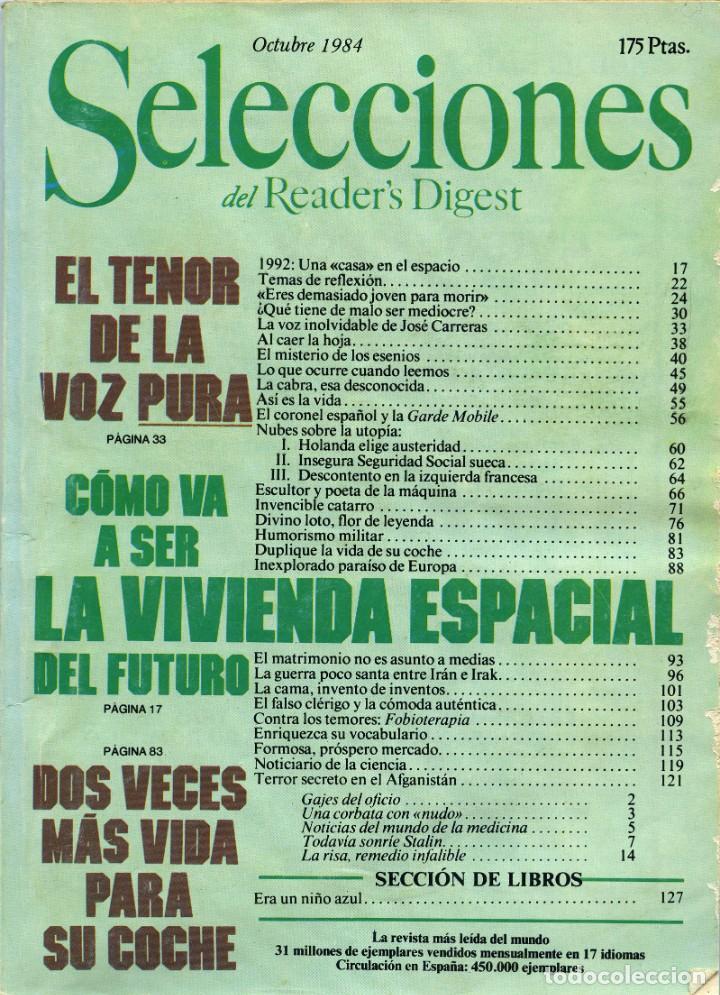 Coleccionismo de Revistas y Peri&oacute;dicos: REVISTA SELECCIONES DEL READER`S DIGEST. Octubre de 1984. Pp. 144