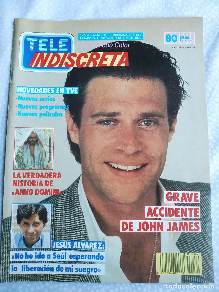 Collection Magazines and Newspapers: REVISTA TELE INDISCRETA 189 JOHN JAMES LONI ANDERSON ANNO DOMINI RAICES KUNTA KINTE EL PAJARO ESPINO