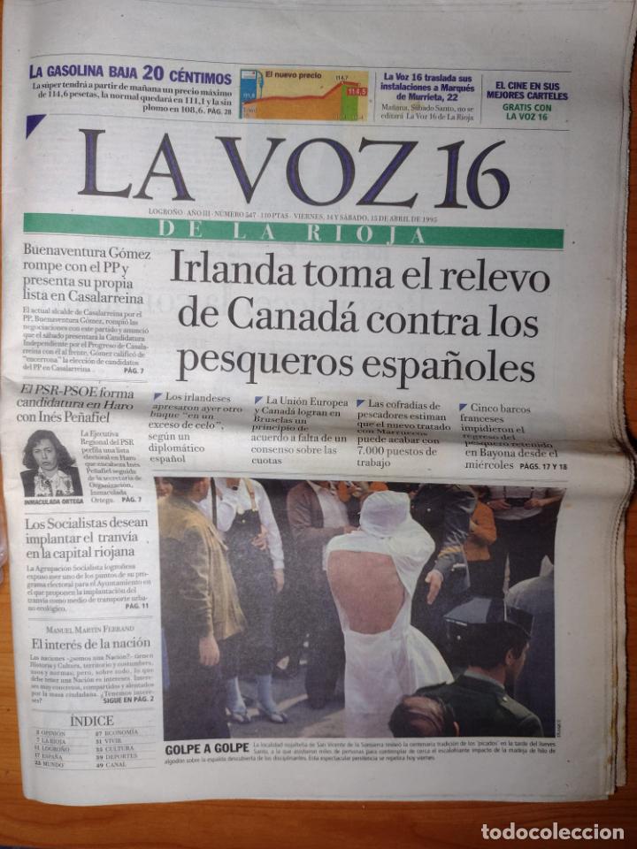Collection Magazines and Newspapers: LA VOZ 16 DE LA RIOJA N&ordm; 547 - 14 Y 15 ABRIL 1995