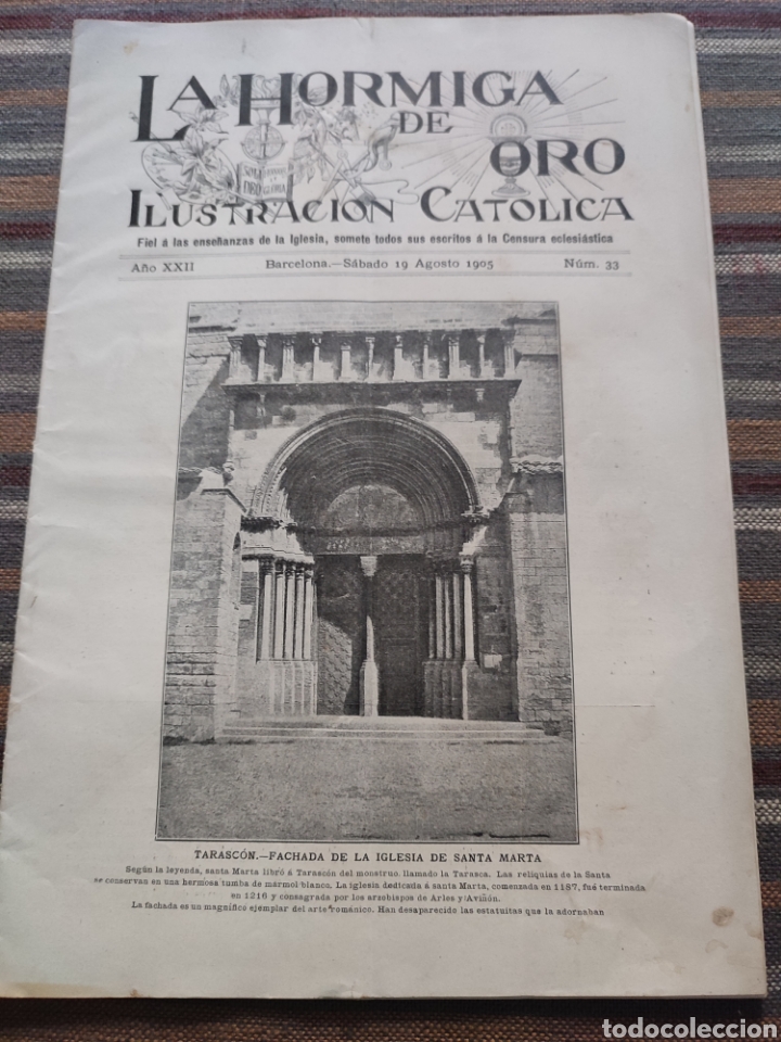 Coleccionismo de revistas y peri&oacute;dicos: La hormiga de oro La ilustraci&oacute;n cat&oacute;lica 10 agosto 1905