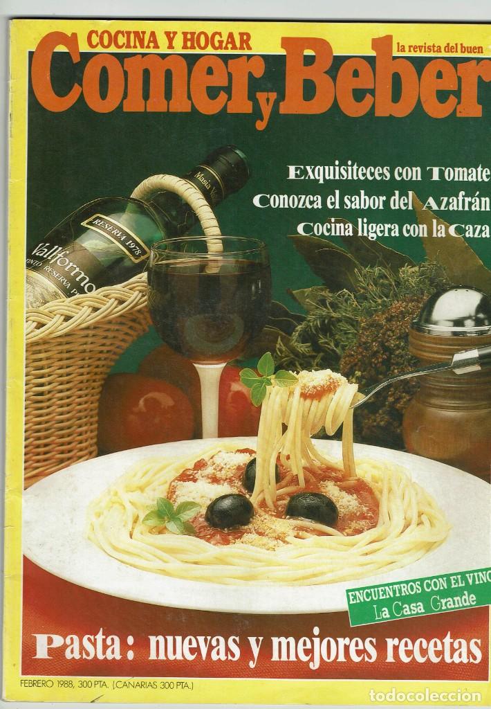 Coleccionismo de revistas y peri&oacute;dicos: Cocina y hogar / La revista del buen Comer y Beber / Febrero 1988 / Nestor Luj&aacute;n / Segovia