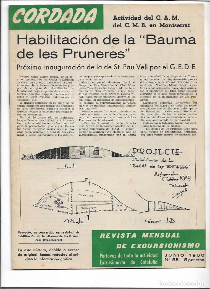 Sammeln von Zeitschriften und Zeitungen: A&Ntilde;O 1960 EXCURSIONISMO BAUMA DE LES PRUNERES CAMPING BONREPOS PUIG PERIC PASTOREO LLAERS NESCAFE