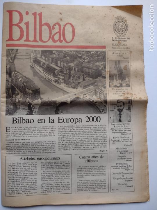 Coleccionismo de Revistas y Peri&oacute;dicos: PERIODICO MUNICIPAL BILBAO N&ordm; 44 - EN LA EUROPA 2000