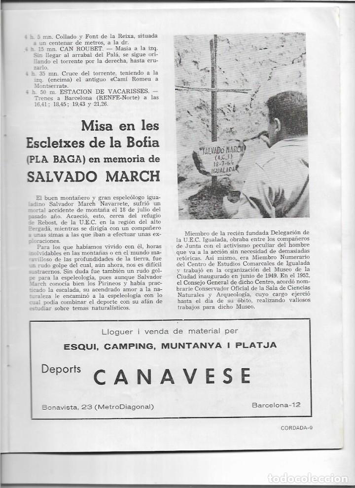 Coleccionismo de revistas y peri&oacute;dicos: A&Ntilde;O 1965 EXCURSIONISMO SALVADOR MARCH MISA ESCLETXES DE LA BOFIA PESSEBRES ALS CIMS COCA COLA