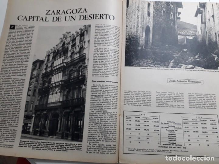 Coleccionismo de revistas y peri&oacute;dicos: ZARAGOZA, CAPITAL DE UN DESIERTO. JUAN ANTONIO HORMIG&Oacute;N. 4 PAGINAS DE TRIUNFO septiembre 1974