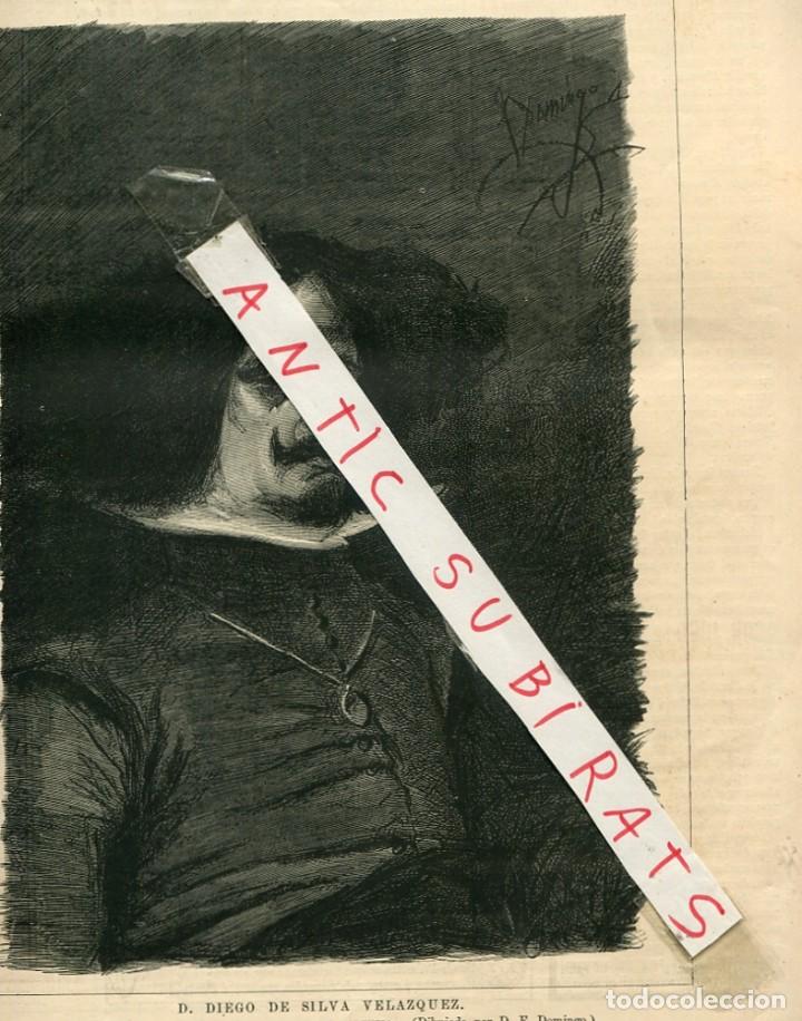 Coleccionismo de revistas y peri&oacute;dicos: REVISTA A&Ntilde; 1876 VELAZQUEZ EN VALENCIA MURALLAS ARABES DE LA HUERTA DEL RETIRO EN SEVILLA MARTIN RICO