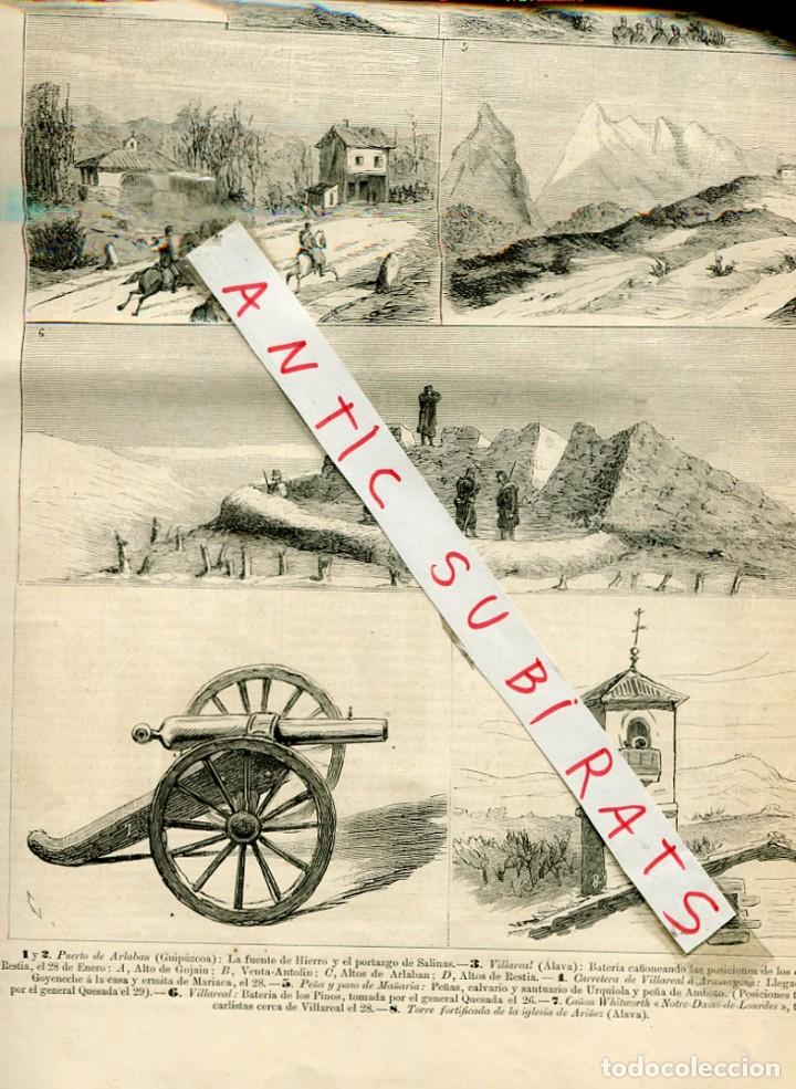 Coleccionismo de Revistas y Peri&oacute;dicos: REVISTA A&Ntilde;O 1876 TERCERA GUERRA CARLISTAARLABAN SALINAS VILLAREAL ALAVA RESTIA ANTOLIN ARI&Ntilde;EZ ARLABA