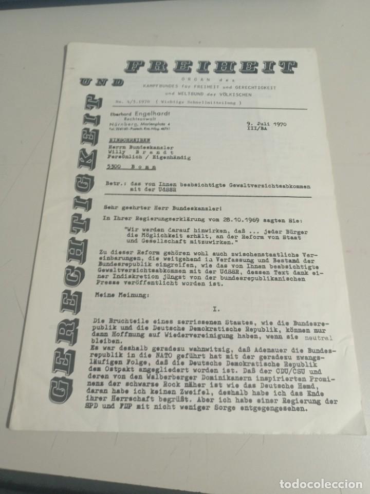 Collection Magazines and Newspapers: REVISTA FREIHEIT UND GERECHTIGKEIT N&ordm; 4/3. A&Ntilde;O 1970 REF. UR GAR